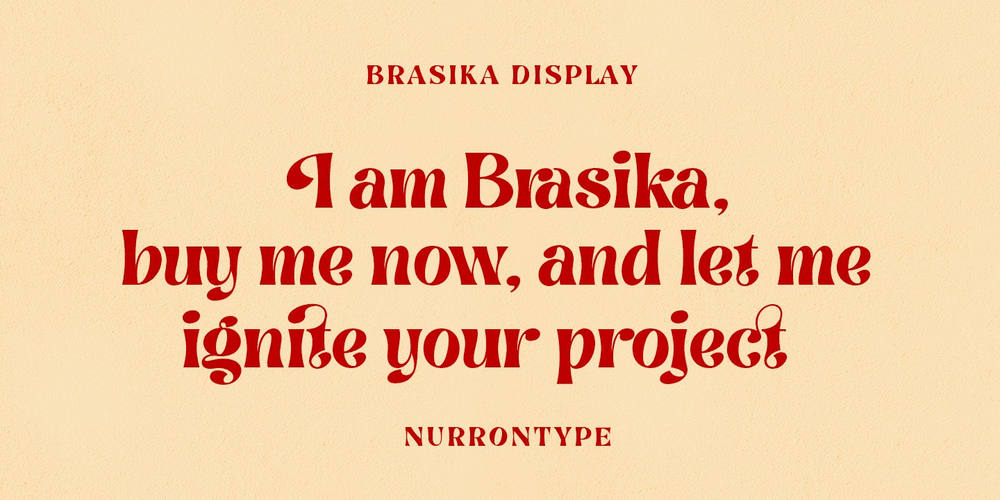 Ejemplo de fuente Brasika Display